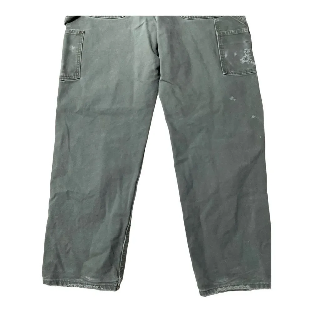 Carhartt Canvas Carpenter Distressed Cargo Pants Size W34/L32 - Picture 4 of 15